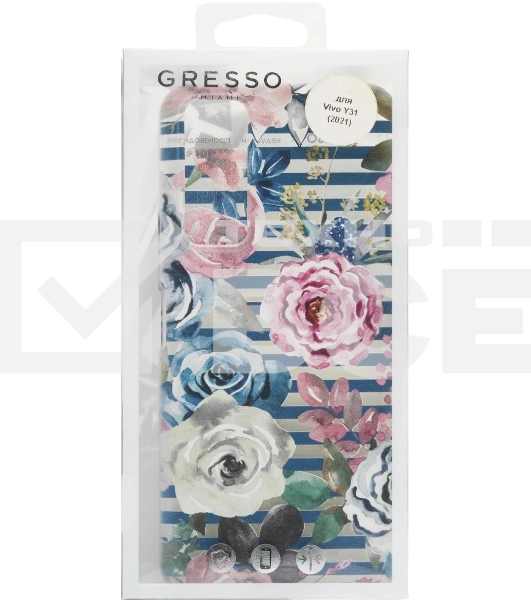 Чехол (клип-кейс) Gresso Air, для Vivo Y31, прозрачный/рисунок [gr17aaae9514]