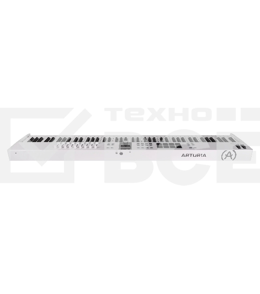Клавиатура MIDI [231541] Arturia [KeyLab Essential 88 mk3 White] 88 клавиш, LCD дисплей, 9 энкодеров, 8 пэдов, 9 фейдеров, 12 кнопок управления, колеса высоты тона и модуляции, 1/4