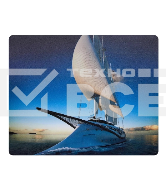 Коврик для мыши Buro BU-R51753 рисунок/яхта