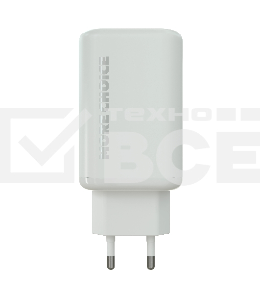 Сетевое зарядное устройство MORE CHOICE NC79 1USB+2Type-C 3.0A PD 65W быстрая зарядка белый