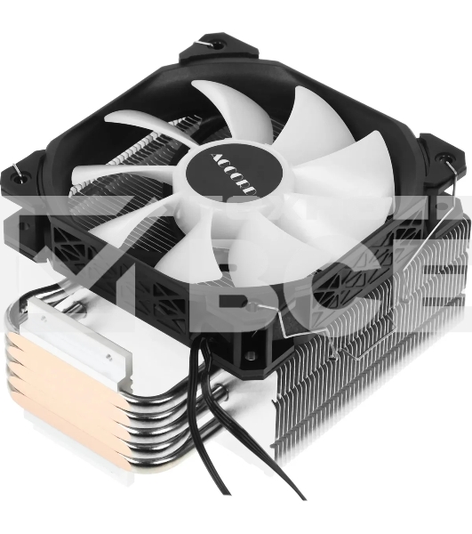 Устройство охлаждения(кулер) Accord ACC-5P12PRO ARGb Soc-AM5/AM4/1200/1700/1851 серебристый/черный 4-pin 31dB Al+Cu 220W 525gr brown box