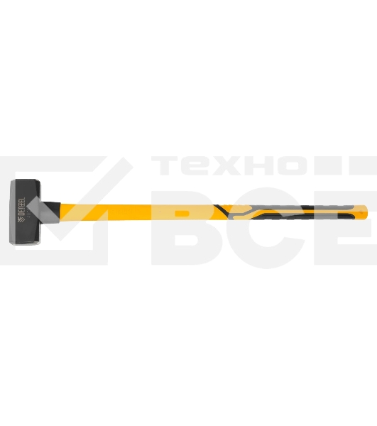 Кувалда Denzel 4000 г, кованая, фибергласовая рукоятка c TPR покрытием, 880 мм