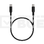 Кабель Maxvi MC-A20 black Type-C - Type-C, 2A ток макс. нагрузки 2А, макс. напряжение 5V, длина кабеля 1м, материал PVC, черный, фото 1