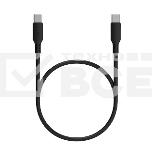 Кабель Maxvi MC-A20 black Type-C - Type-C, 2A ток макс. нагрузки 2А, макс. напряжение 5V, длина кабеля 1м, материал PVC, черный