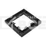 Рамка 1 - местная Эпика EKF UP1-FPB-01 черная, пластик, фото3