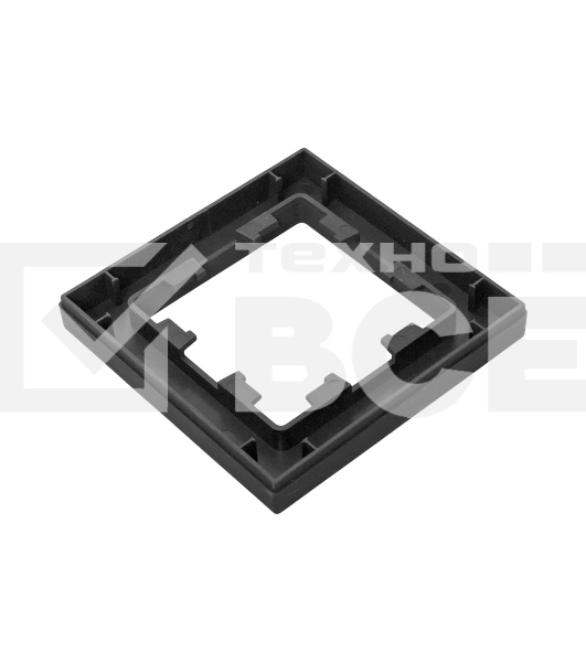 Рамка 1 - местная Эпика EKF UP1-FPB-01 черная, пластик