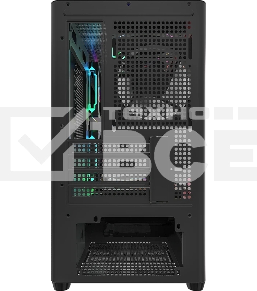 Корпус Formula Crystal U1M черный без БП mATX 1xUSB3.0 1xUSB3.1 audio bott PSU