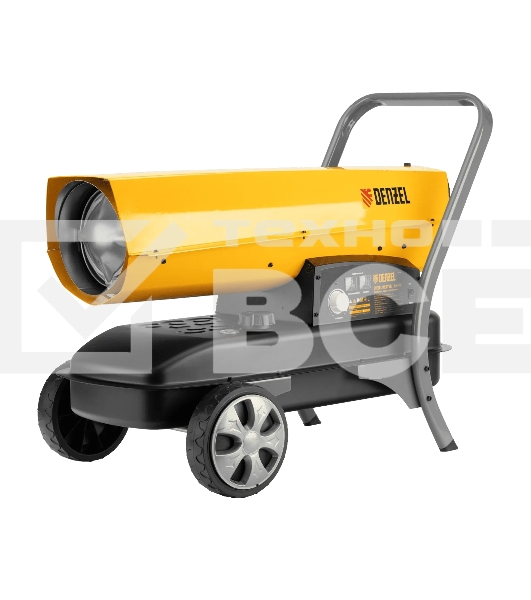 Дизельная тепловая пушка Denzel DHG-45i, 45 кВт, 1000 м3/ч, прямой нагрев, электронный термостат