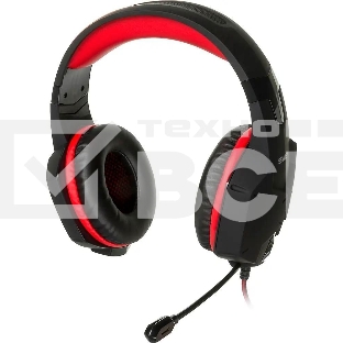 Игровые стереонаушники с микрофоном SVEN AP-G988MV, черный-красный Игровые стереонаушники с микрофоном SVEN AP-G988MV, черный-красный