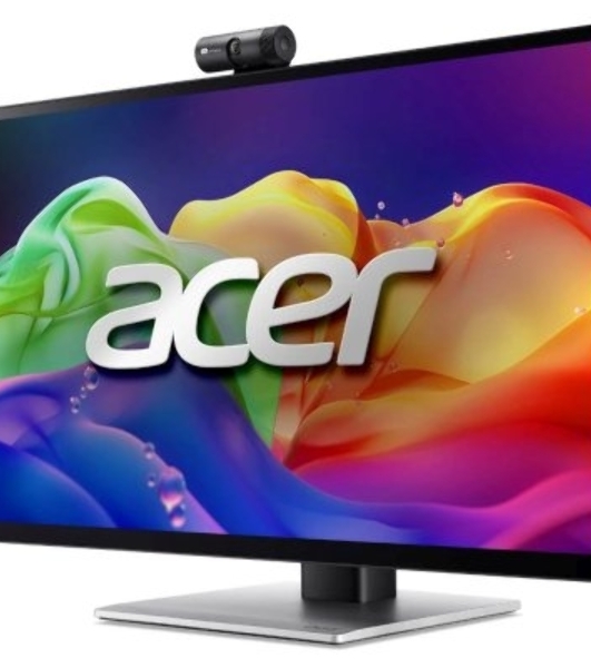Монитор 27' Acer PE270XTbmiiprcuzx IPS 5120x2880, 60 Гц, 4 мс, 16:9, 400 кд/м², 2×HDMI 2.1, DP 1.4, USB-C (90 Вт PD), USB Hub (2×USB 3.2), аудиовход, 3.5 Jack, динамики (2×5 Вт), веб-камера, микрофон, сенсорный экран, DisplayHDR 600, FreeSync, черный