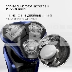 Бритва PMR 0309RC wet&dry PRO 5 blades+ электрическая (Polaris) , Черный/Синий хром, фото4