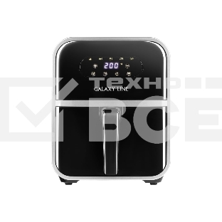 Аэрогриль Galaxy Line GL 2528, черный, электронное управление, с функцией сушки овощей и фруктов, 2000 Вт