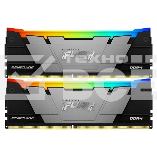 Оперативная память Kingston Fury Renegade, DDR4, 16GB (2x8GB), 3200MHz, CL16, с радиаторами, RGB, черный