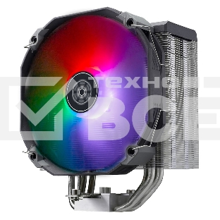 Вентилятор Silverstone G53ARV140ARGB20  High-performance 140mm CPU cooler with four Ø6mm copper heat-pipes designed specific 
