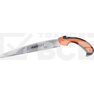 Ножовка садовая Patriot SP-270, нескладная, ножны, лезвие (япон.стальSK5,270 мм,7TPI), PP+TPR-ручка