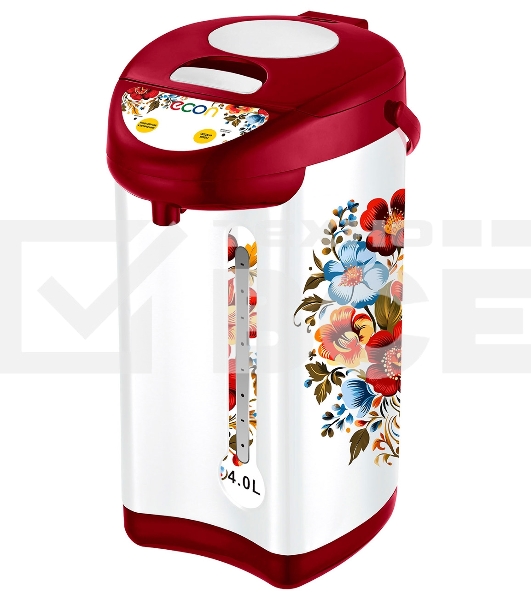 Термопот Econ ECO-405TP 4 л, 750 Вт, белый/красный