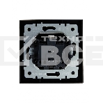 Розетка 1-местная IEK BRITE РСР14-1-0-БрЧ с заземляющим контактом и шторками, в сборе, 16А, черный, фото2
