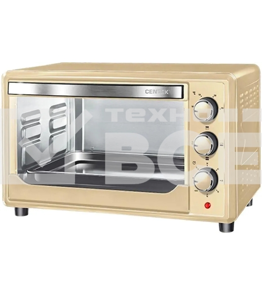 Мини-печь Centek CT-1537-30 бежевый, 30 л, 1600т, +противень 23 см, 4 режима