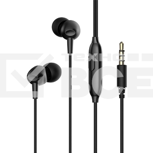 Наушники проводные Havit Wired earphone  черный