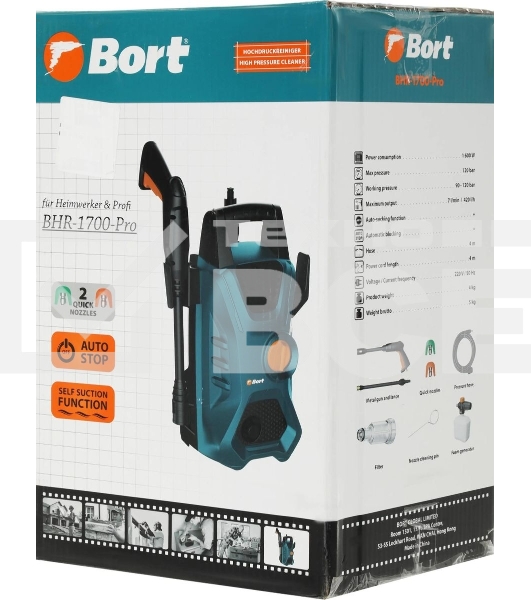 Мойка высокого давления Bort BHR-1700-PRO
