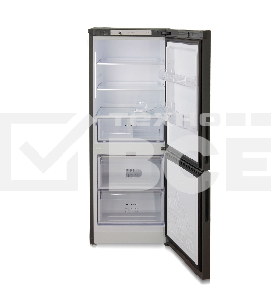 Холодильник Бирюса W6141 графит двухкамерный 165/60л морозилка снизу