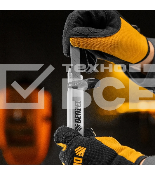 Лезвия Denzel 18 мм, сталь SK5 - 0,5 мм, многосегментные, 10 шт.