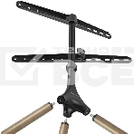 Кронштейн Kromax OMEGA-11 черный/деревянный, 3 шт/уп, Стойка-тренога, для 1 TV 32'-70', max вес 35 кг, пов. ±180°, высота 1385 мм, max VESA 600x400 мм, фото9