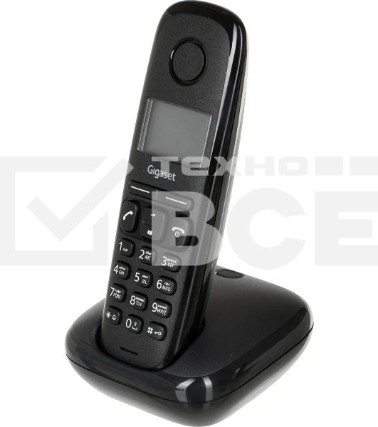 Радиотелефон Dect Gigaset A170 DUO черный (труб. в компл.:2шт) АОН