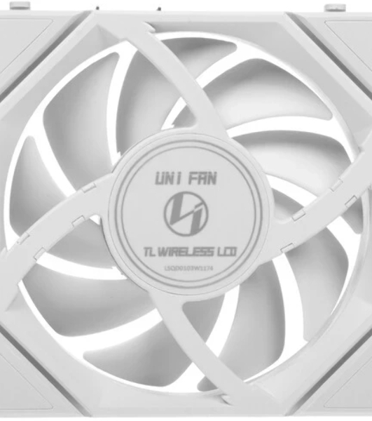 Вентилятор для корпуса Lian-Li Uni Fan TL Wireless LCD 120 LCD Reverse ARGB 120х124.5x28 белый 4-pin 31дБ (G99.12RTLLCD1W1W.R0) Ret