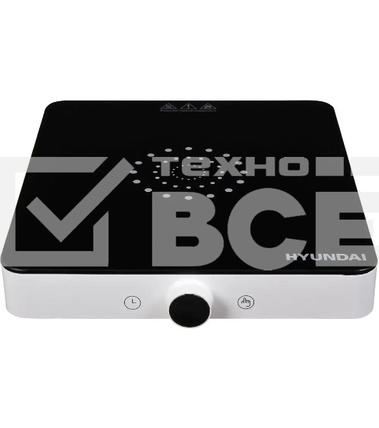 Плита настольная электрическая Hyundai HYC-0105 белый стеклокерамика