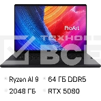 Ноутбук Asus ProArt P16 H7606WW-SE009X Ryzen AI 9 HX 370 64Gb SSD2Tb NVIDIA GeForce RTX5080 16Gb 16' OLED Touch 4K (3840x2400) Windows 11 Pro черный WiFi BT Cam (90NB17F1-M00250), фото10