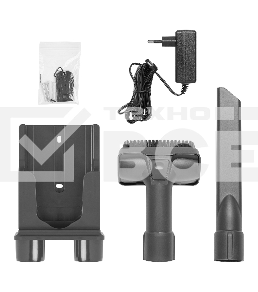 Пылесос вертикальный BBK BV3005 серый/синий, питание от аккумулятора, 160 Вт, уборка сухая, пылесборник 0.6 л