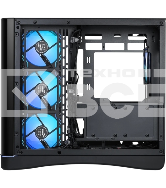 Корпус SAMA V62S, Midi-Tower, чёрный, 4 x 120 мм