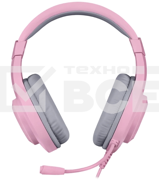 Гарнитура Redragon Hylas розовый, проводная, USB / 2 x mini jack 3.5 мм, подсветка