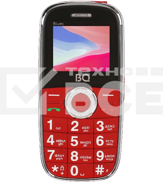 Мобильный телефон BQ 1867 Blues красный