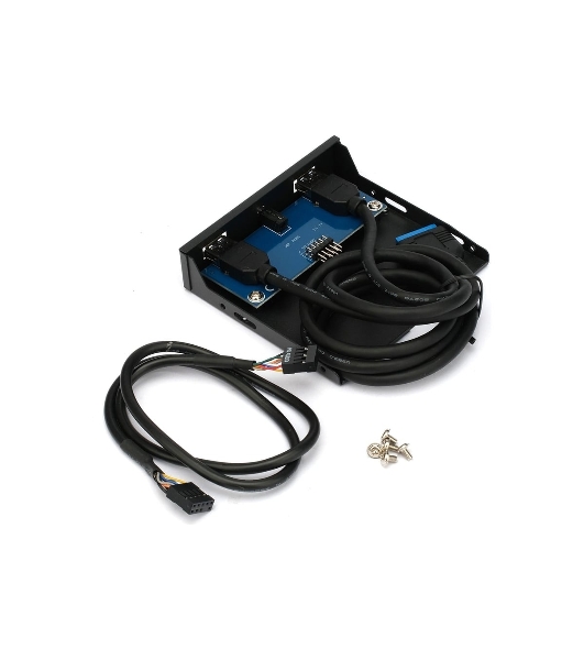 Планка на переднюю панель Gembird FP3.5-USB3-2A-HDA, USB, 2xUSB-A 3.0 + 1xJack 3.5мм, 3.5'