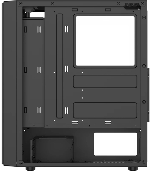 Корпус Formula Mana V2 Black, Midi-Tower, чёрный, без вентиляторов в комплекте
