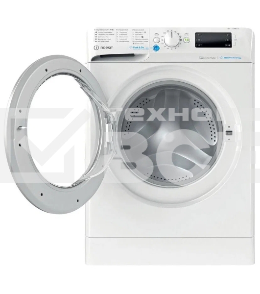 Стиральная машина Indesit BWSE 81293X WSV RU белый, загрузка фронтальная 8 кг, 1200 об/мин., класс: А