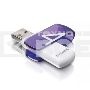 Флеш накопитель 4GB PHILIPS VIVID2.0 4GB, USB 2.0