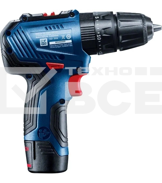 Дрель-шуруповерт Bosch GSB 06019G9100 Аккумуляторная, Кейс
