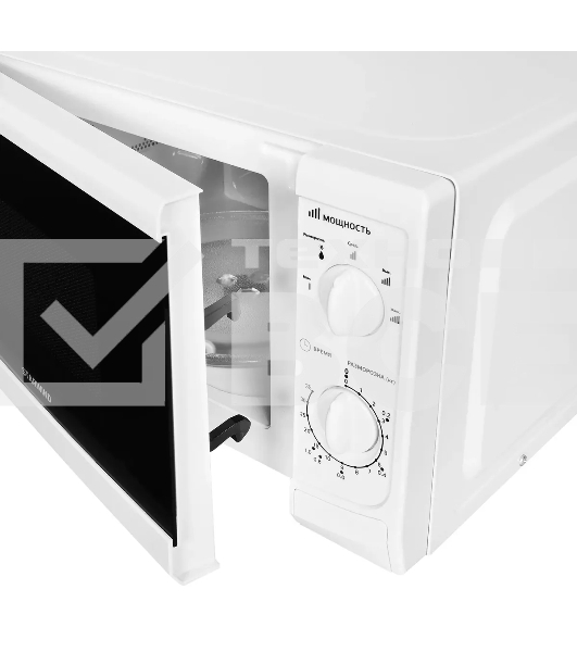 Микроволновая печь Starwind SWM5620 белый, 20 л, 700 Вт, переключатели - поворотный механизм