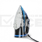 Утюг BQ SI1005 Black-Blue. Мощность 3000 Вт, Резервуар для воды 350 мл, Постоянная подача пара 60 г/мин, Паровой удар 200 г, Керамическое покрытие EasyGlidePRO, Защита от перегрева, Вертикальное отпраивание, LED индикатор, Мерный стакан для воды в комплек, фото3