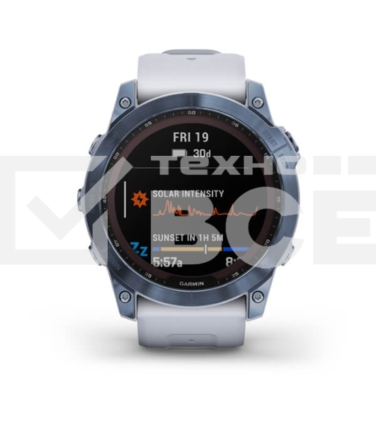 Смарт-часы Garmin Fenix 7x Sapphire Solar синий минерал 51мм