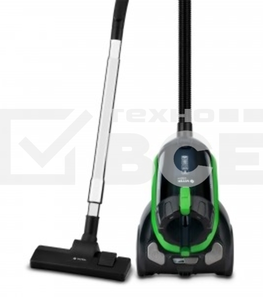 Пылесос Vitek VT-8130 черный/зеленый, 450/2200 Вт, уборка сухая, пылесборник контейнер, 3,5 л