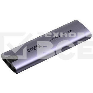 Внешний корпус для SSD Netac WH51 External SSD Case M.2 NVMe/SATA, with A to C cable, Aluminum