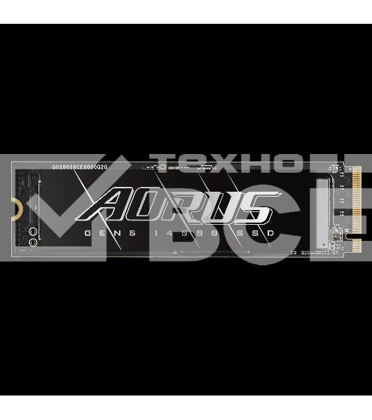 Накопитель SSD Gigabyte AORUS Gen5 14000 AG514K1TB, 1Tb M.2 2280 PCI-Express 5.0x4, NVMe 2.0, 3D TLC NAND, Phison PS5026-E26, TBW 700