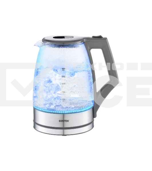 Чайник Centek CT-0014 серый, 2200 Вт, 1.8 л