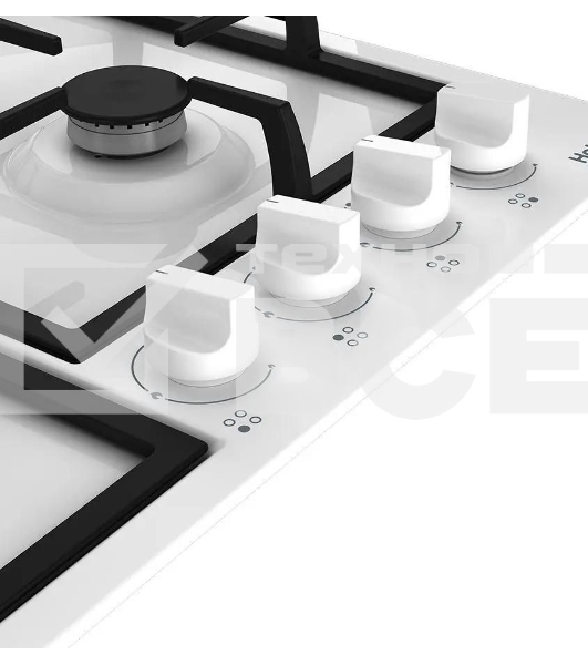 Газовая варочная панель Hotpoint HGMT 642 WH, независимая, белый