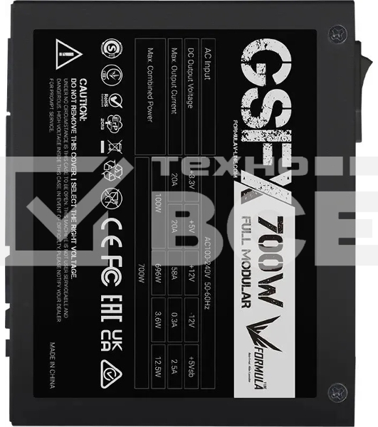 Блок питания Aerocool / Formula SFX 700W GSFX-700 80 PLUS  gold (20+4pin) APFC 80mm fan 5xSATA Cab Manag RTL