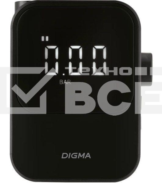 Автомобильный компрессор Digma QBK-120B черный, шланг 0.2м